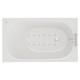 Wholesale Domestic Compact 1200mm x 700mm 12 Jet Chrome Easifit Single Ended Spa