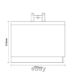 Wholesale Domestic Compact 1200mm x 700mm 12 Jet Chrome Flat Jet Single Ended Wh