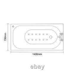 Wholesale Domestic Compact 1400mm x 700mm 12 Jet Chrome Easifit Single Ended Spa