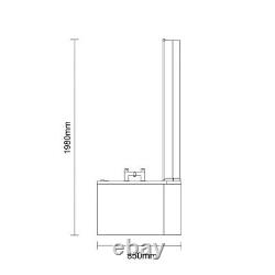 Wholesale Domestic Plage 1700mm 6 Jet Matt Black V-Tec Right Hand P Shaped Whirl