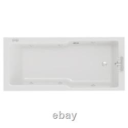 Wholesale Domestic Square 1700mm x 750mm 6 Jet Chrome V-Tec Single Ended Whirlpo