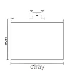 Wholesale Domestic Summit 1800mm x 800mm 6 Jet Matt Black V-Tec Single Ended Whi