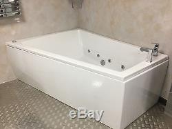 XD Corner Offset Ended 1700mm Large Bath 8 Jet Whirlpool Spa System with Tap