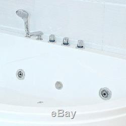 XXL Luxury Whirlpool Bathtub 180x120 CM With Fittings For Bath Corner Bath Left