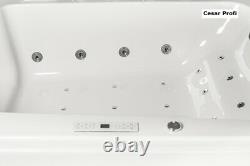 XXL Luxury Whirlpool Bathtub Right LED Double Bath 190x120 CM Made IN Germany
