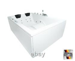 XXL Whirlpool Bathtub For 2 Persons Opt. M Heater Ozone Rights Left Corner Bath